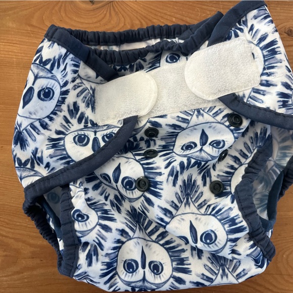Thirsties Kids Cloth Diapers - Blue and White - Picture 5 of 6